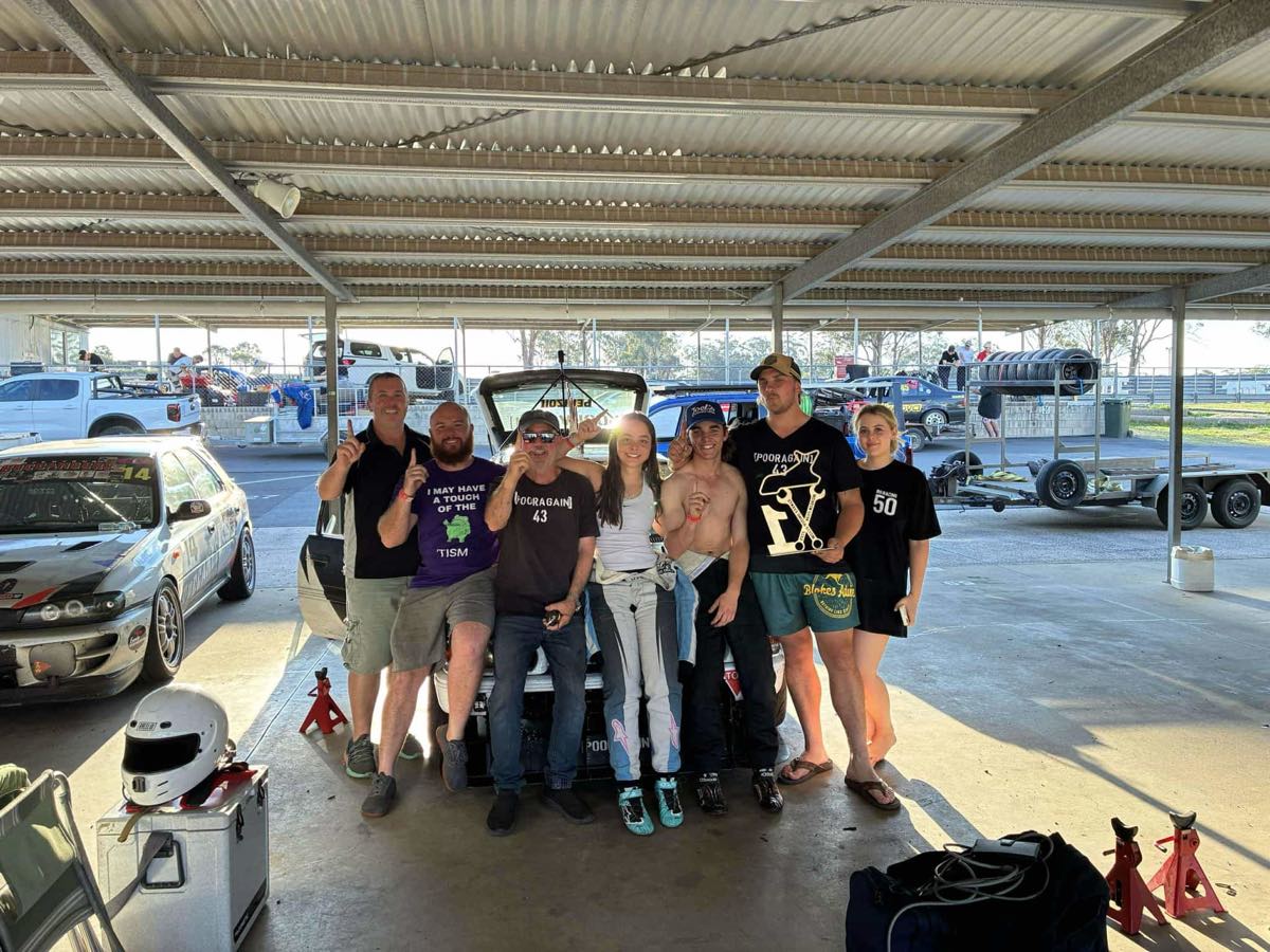 POORAGAIN Racing competing in an endurance event, fundraising for Rare Cancers Australia
