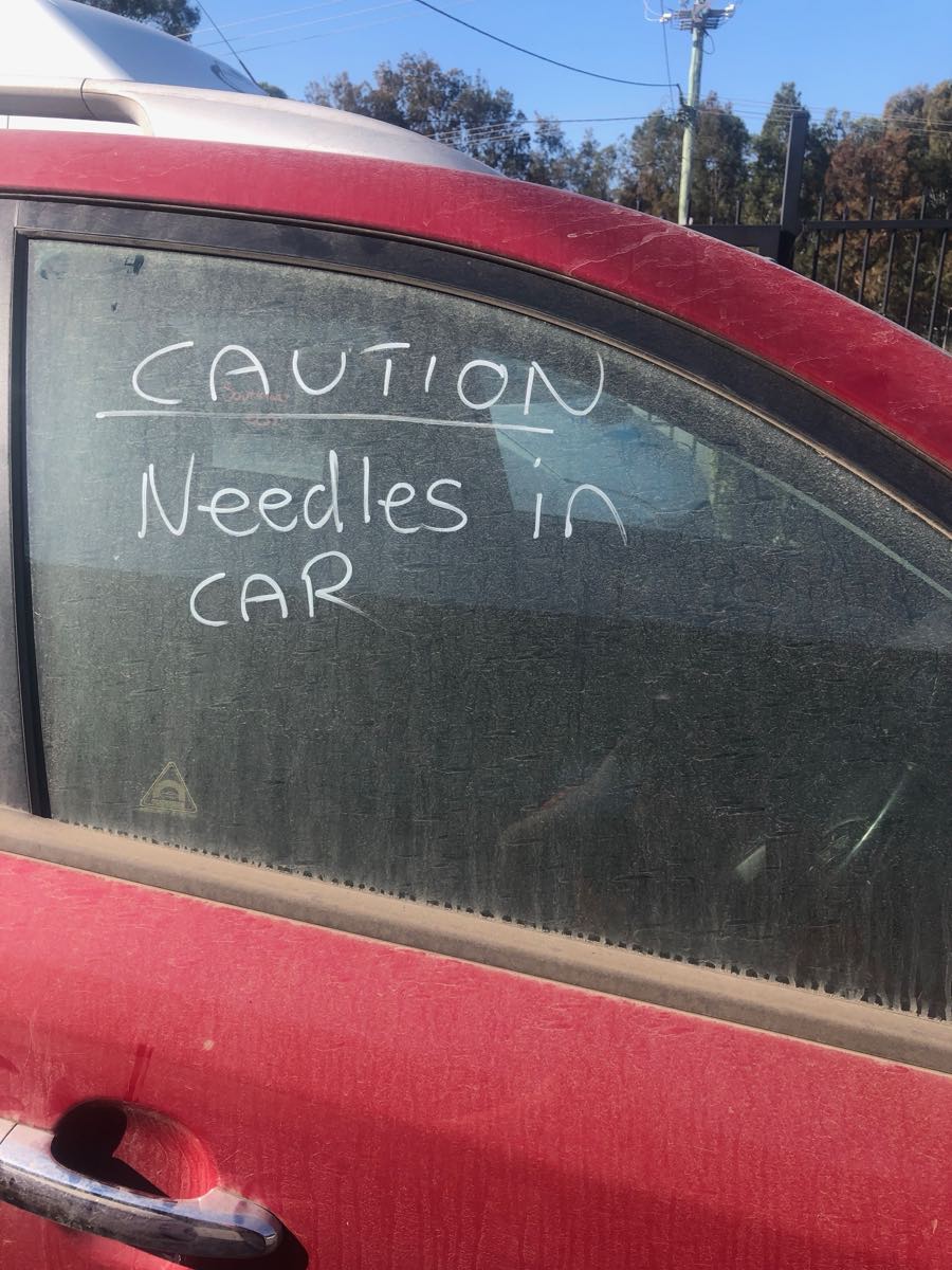Working for an auto dismantler after leaving the army in 2019