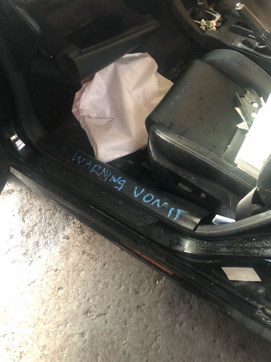 Working for an auto dismantler after leaving the army in 2019