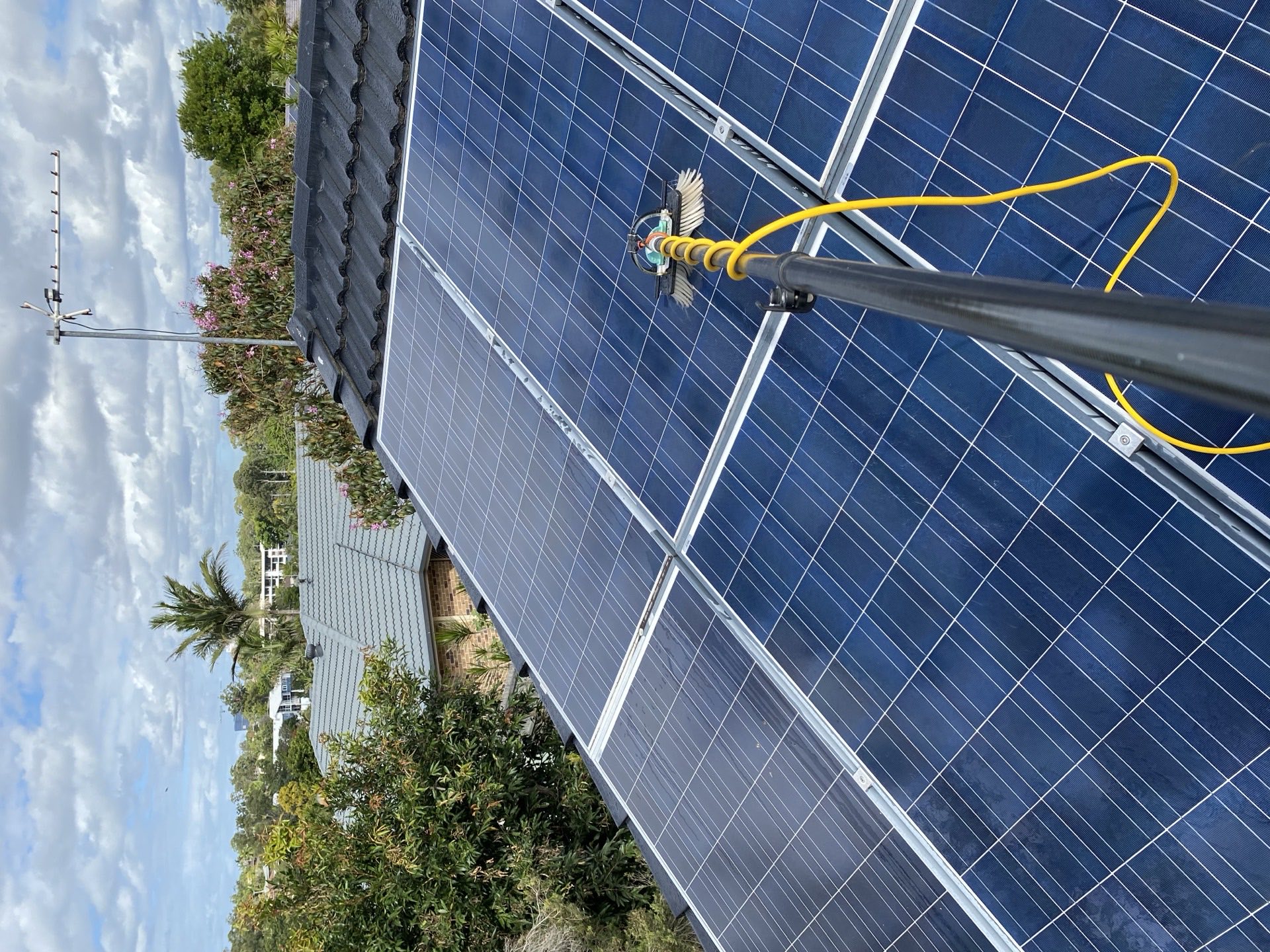 Solar Panel Cleaning Pricing section background - Gold Coast residential rooftop solar array