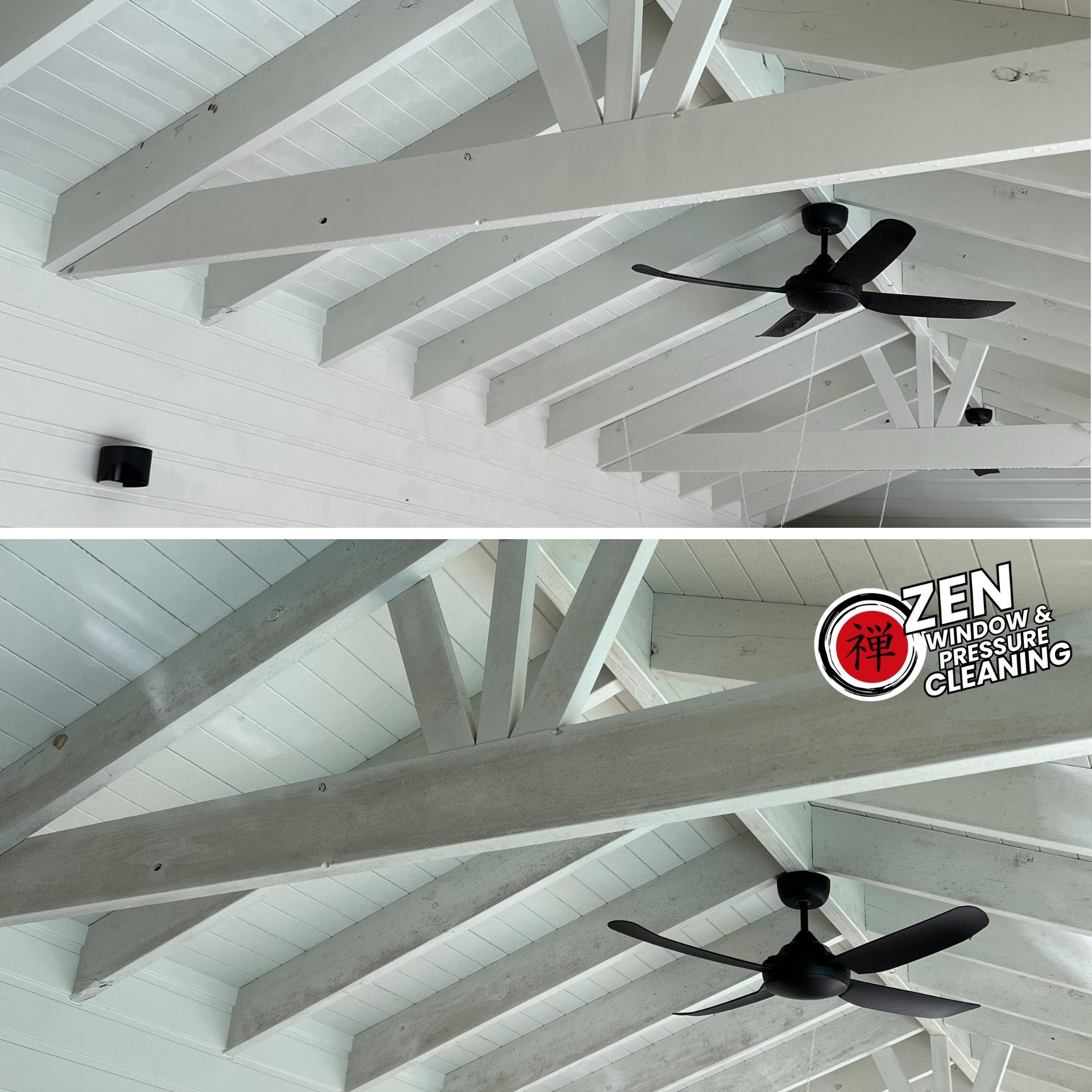 Professional awning and shade sail cleaning on the Gold Coast by Zen Window Cleaning.
