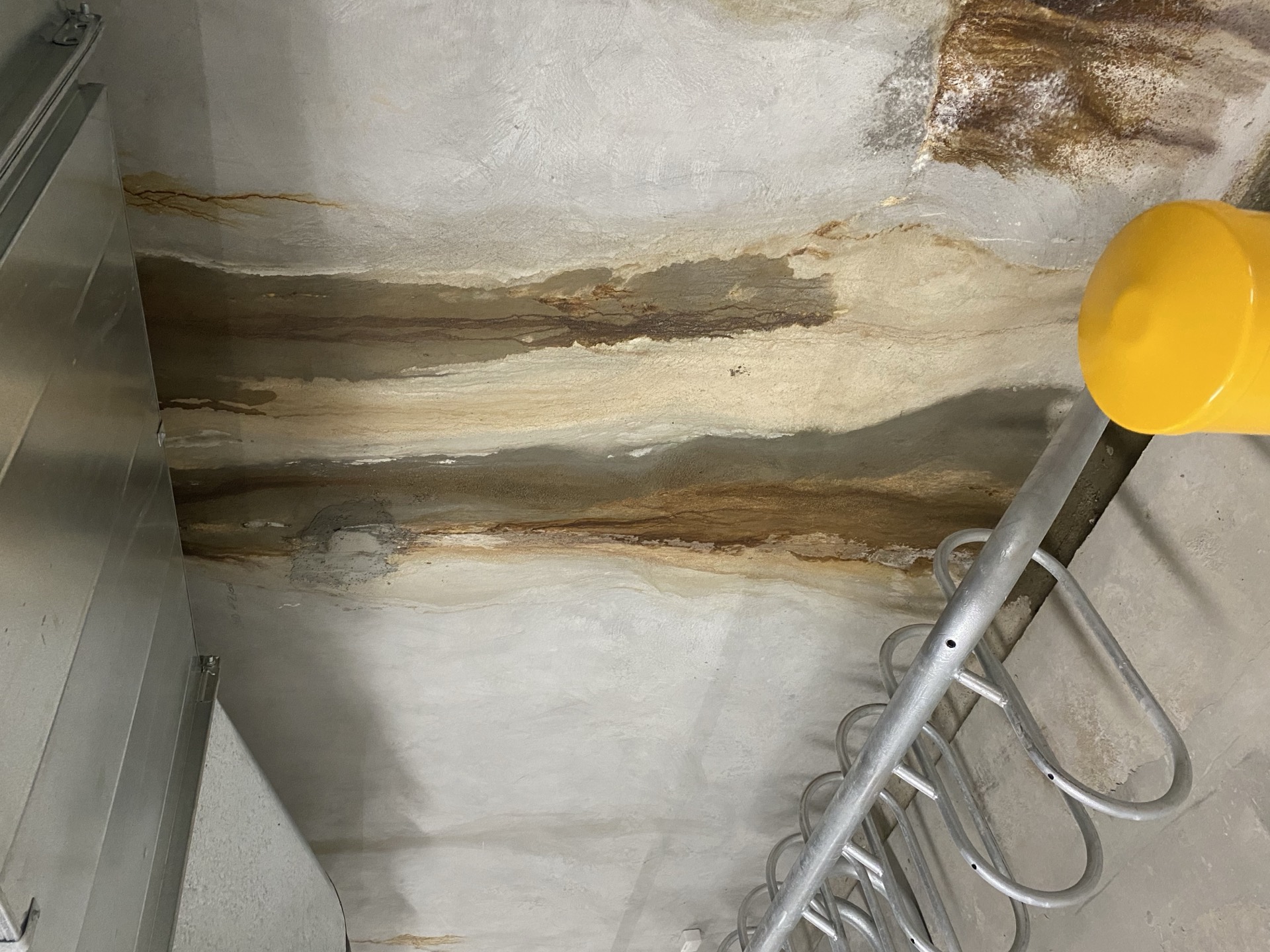 Professional stain removal treatment on concrete wall on the Gold Coast by Zen Window Cleaning.