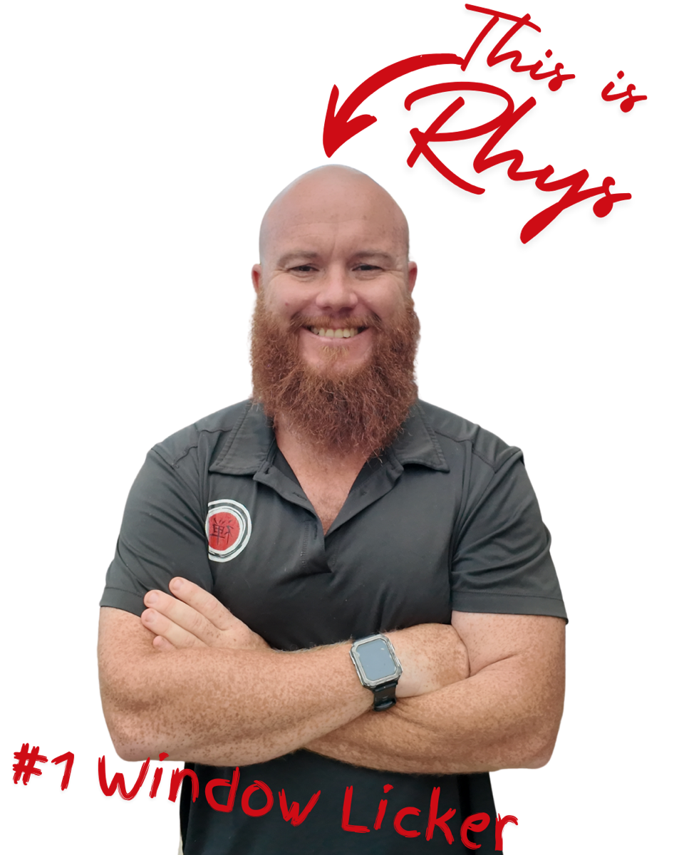 Rhys, owner-operator of Zen Window Cleaning, Gold Coast